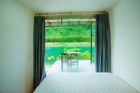 Stunning Overlooking River Sunset Balcony
