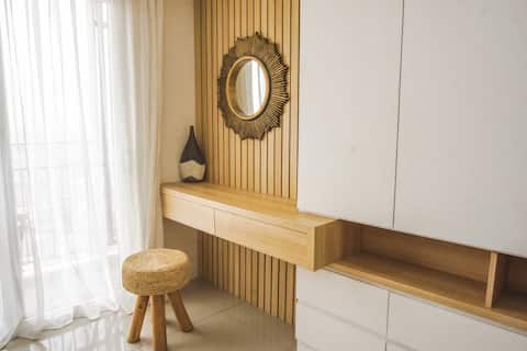 1-bedroom modern tropical apartment in Bintaro