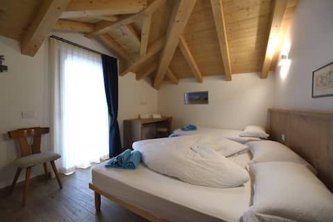 Attic with lake view