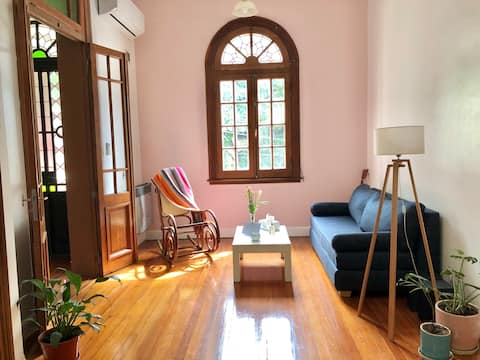 Propiedad de Airbnb exitosa: Luminous 700 sq ft Apt. in front of park en Comuna 6