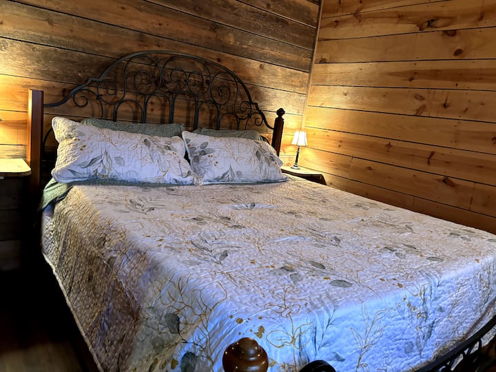 Downstairs bedroom (with private half-bath and shower)