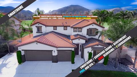 ❤️Large & COZY , 6 Bedrooms With 65” Tvs + Pool ❤️