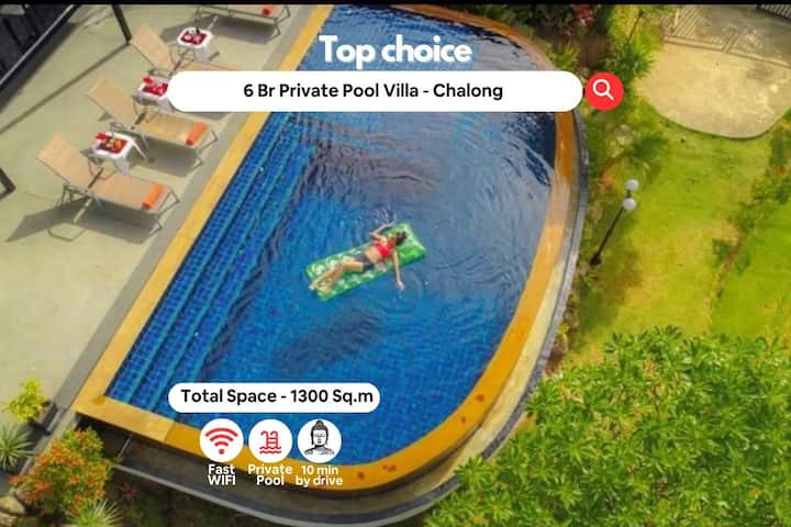 Tropical 6 Br Duplex Home - Private Infinity Pool - Phuket