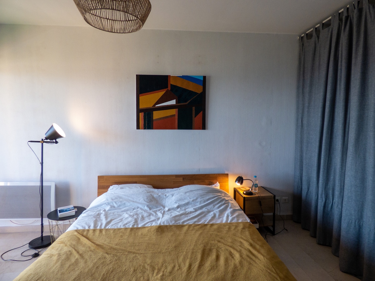 Bedroom 1 with double bed