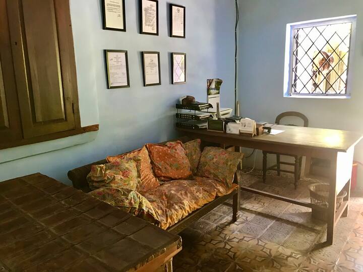 The entrance hall of the house