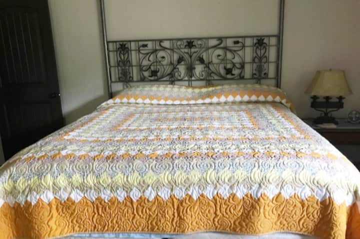 חדר שינה ראשי עם אמבטיה