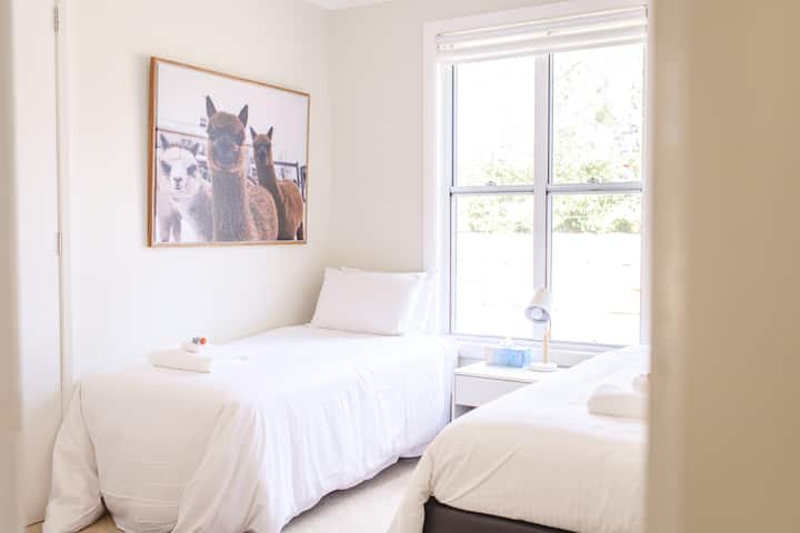 The Alpaca Room features up to 2 Single beds with professionally laundered sheets and high quality mattresses.
