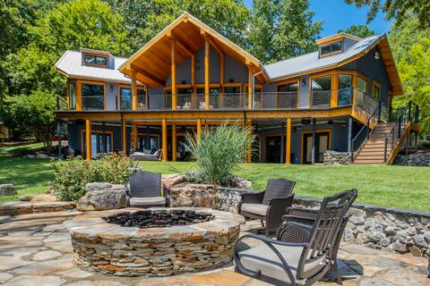 LakeGaston|SandBeach|View|5000SQFT|Firepit|SmartTv