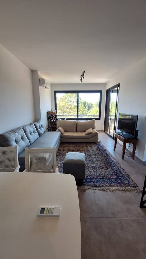 New apartment with a private terrace and grill