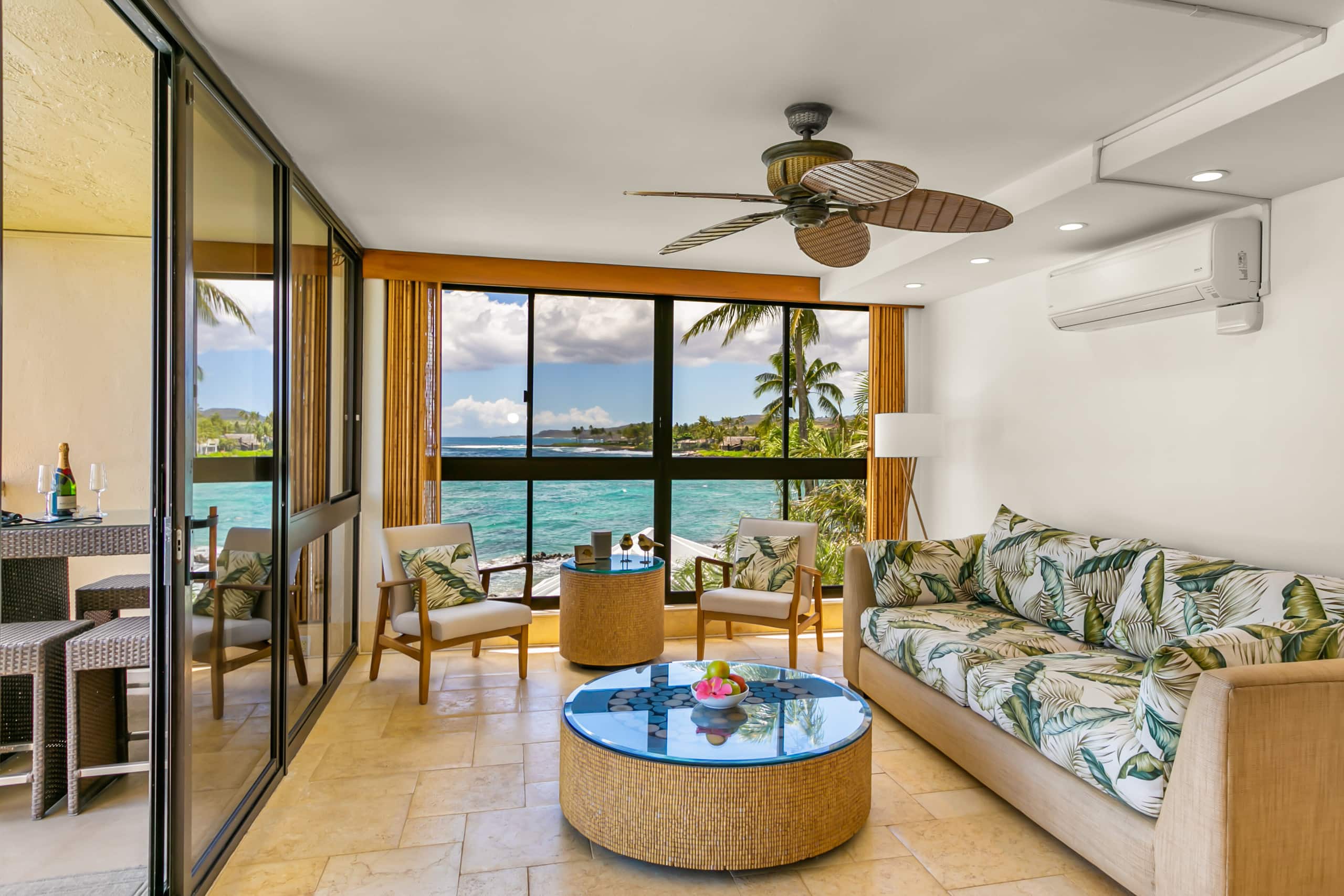 Kuhio Shores 319 Oceanfront in Poipu with A/C - Photo 3