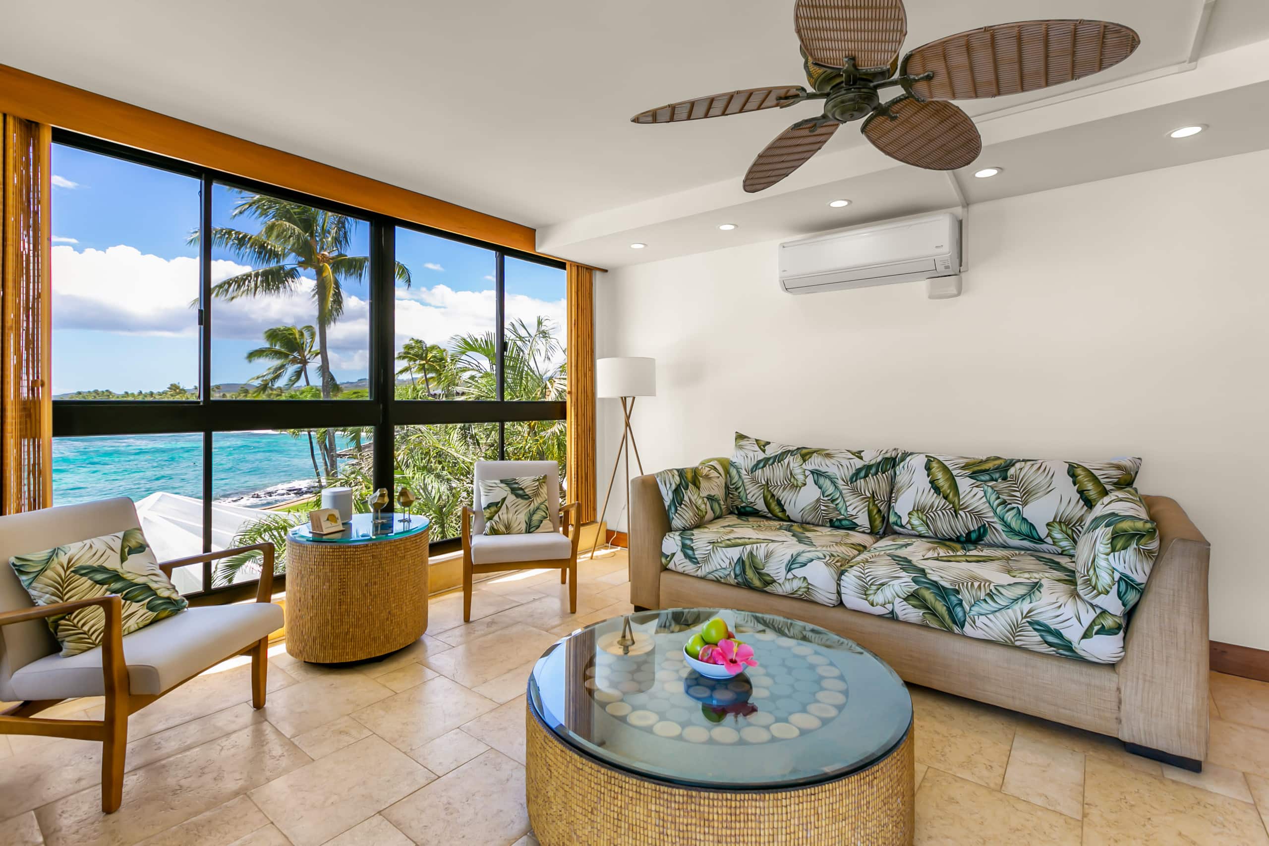 Kuhio Shores 319 Oceanfront in Poipu with A/C - Photo 5