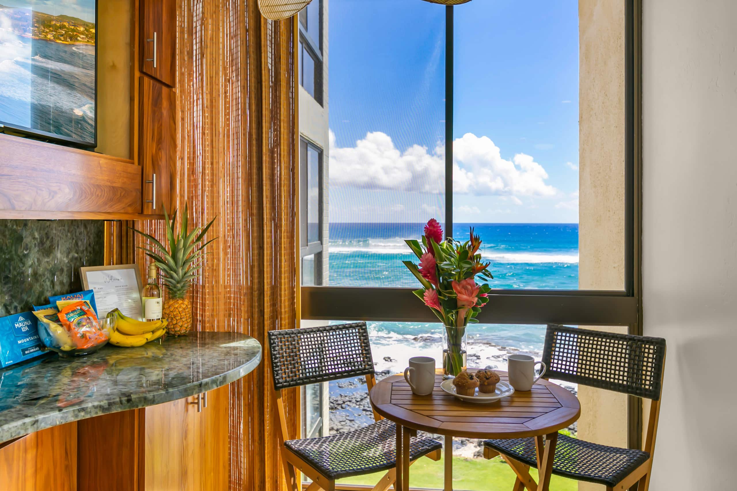 Kuhio Shores 319 Oceanfront in Poipu with A/C - Photo 7