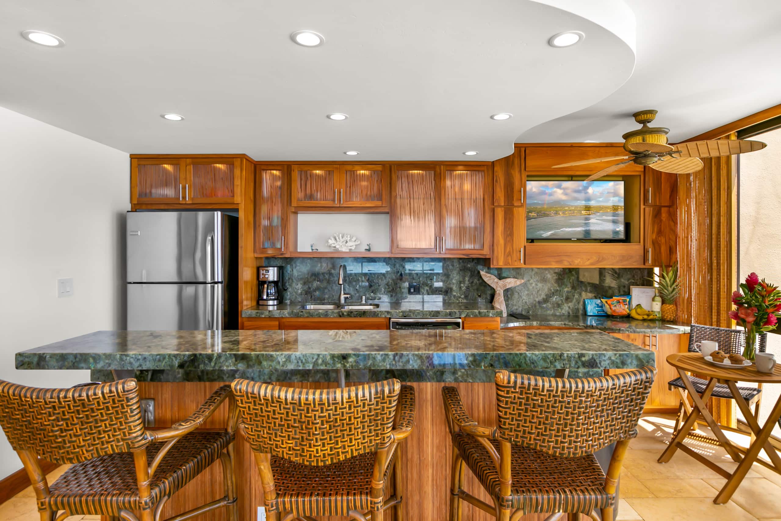 Kuhio Shores 319 Oceanfront in Poipu with A/C - Photo 6
