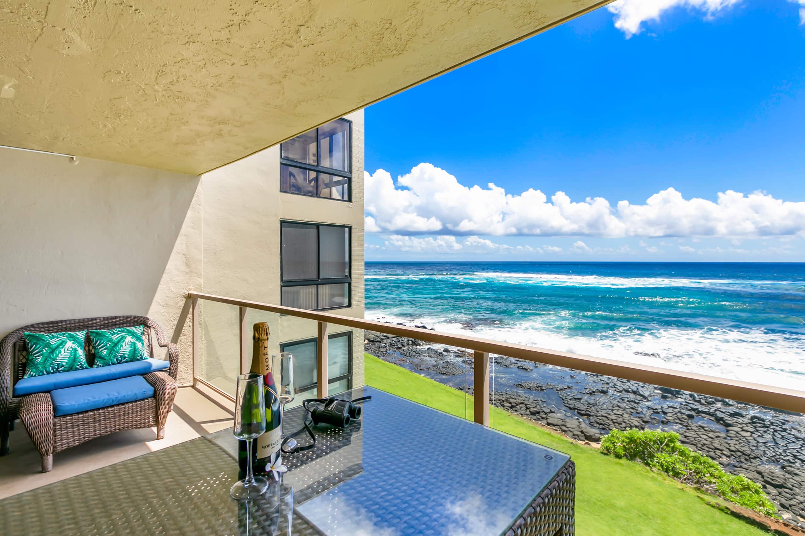 Kuhio Shores 319 Oceanfront in Poipu with A/C - Photo 21