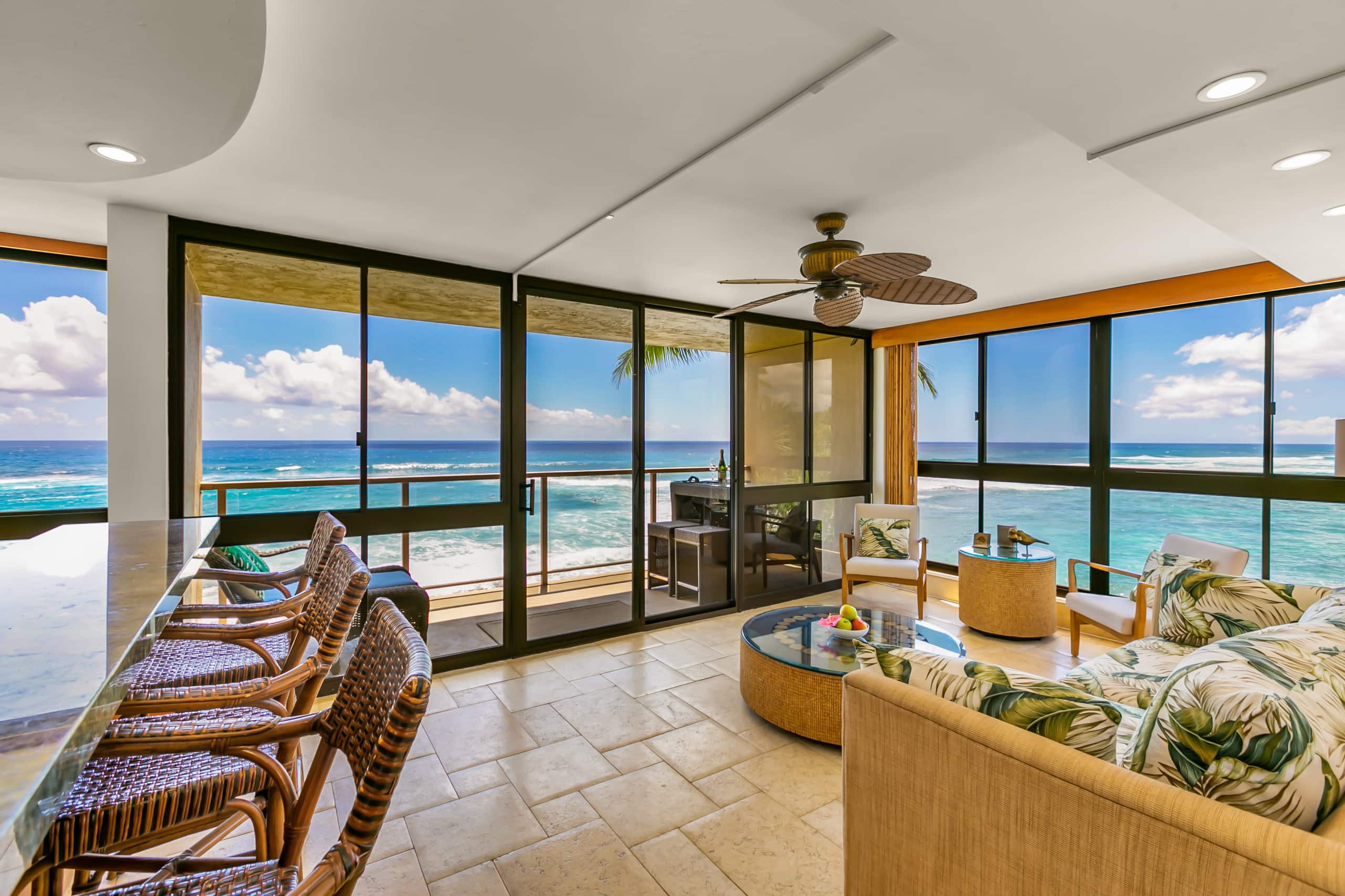 Kuhio Shores 319 Oceanfront in Poipu with A/C - Main photo
