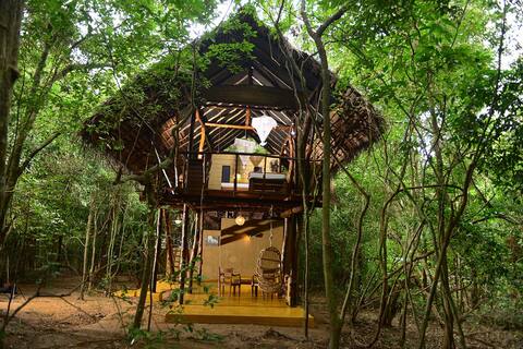 Romantic treehouse bordering Pidurangala Rock