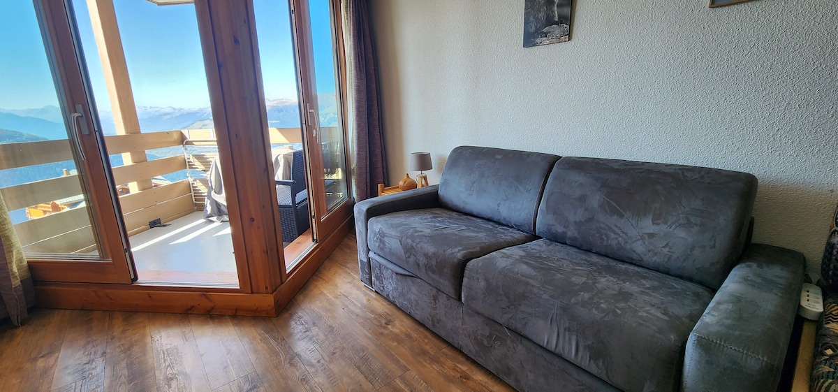 Annonce Airbnb populaire: 😍 nice 28 m2 studio, La Rosière station center à Montvalezan