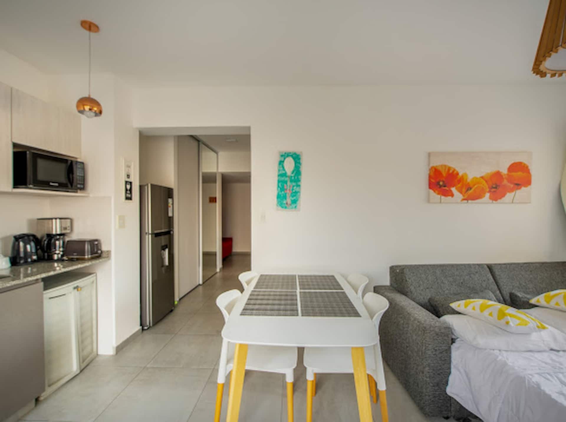 Departamento de 2 ambientes con balcón y pileta en Palermo