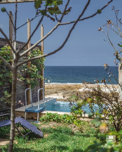 Seaview bungalow with pool & garden Ô Fleur de Sel