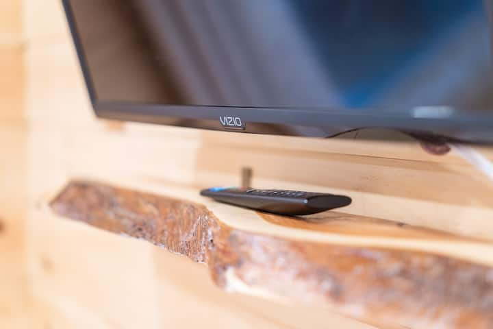 Smart TV to access free channels or stream a movie or show from your Netflix/Hulu/etc.  accounts