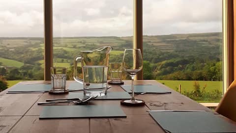 Stone Barn, a stylish interior with wonderful View