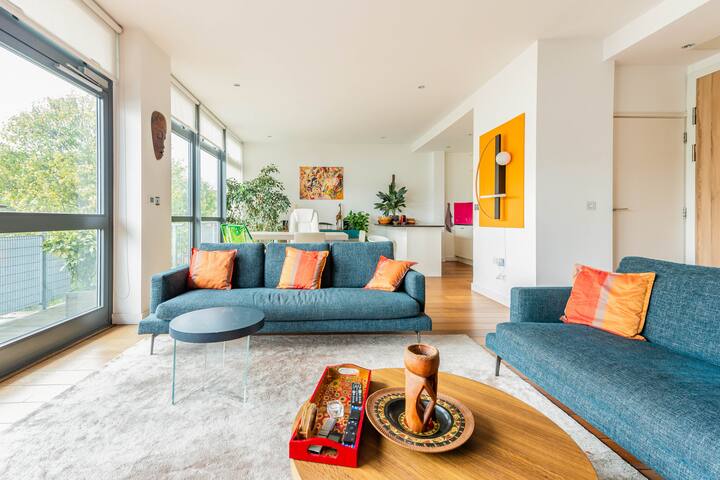 Modern flat sunny quiet, design, lift, balcony#