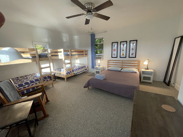 Bedroom 3 - queen and bunks, sleeps 6.  Second floor.