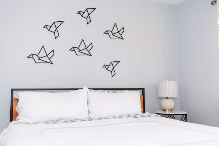 Camas cómodas con colchón de espuma viscoelástica. 