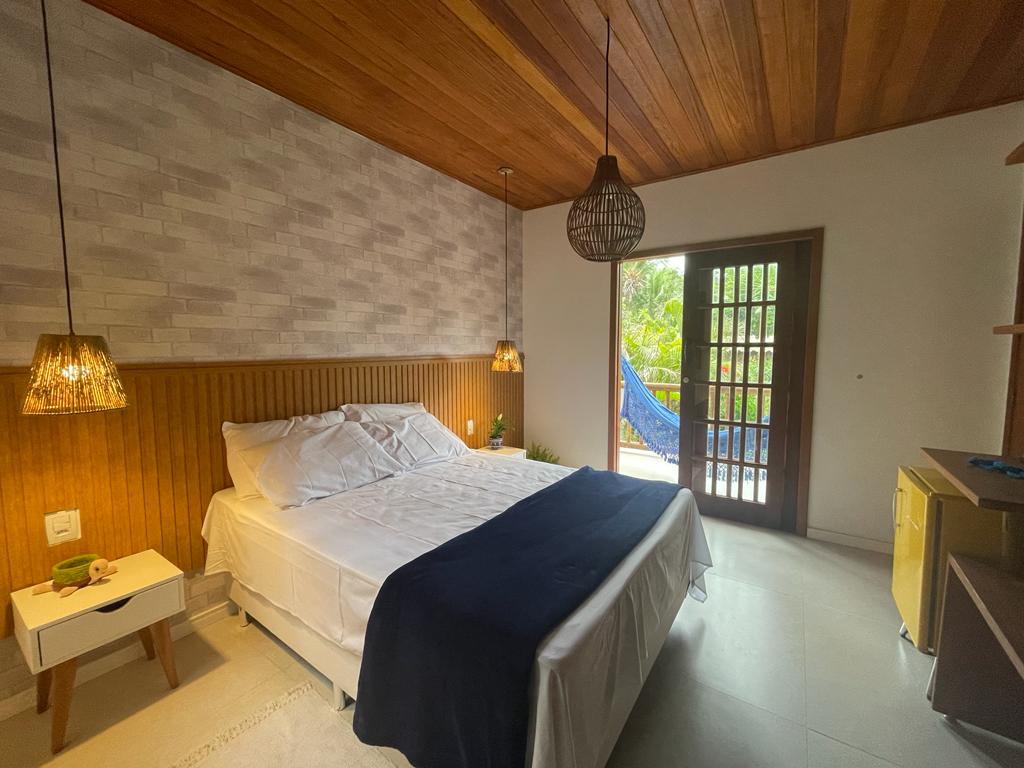 Апартамент 2 - Приземен етаж, двойно легло, климатик, смарт телевизор, мини хладилник, балкон, хамак.