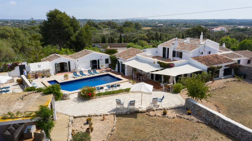splendide casa de campo 10 pax, 5 suites/ piscine