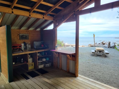 Successful Airbnb property: Remote Ocean Front Glamping(The Bear Den) in Alberni Clayoquot C