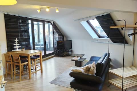 Super Studio #6 in the center + conservatory + balcony