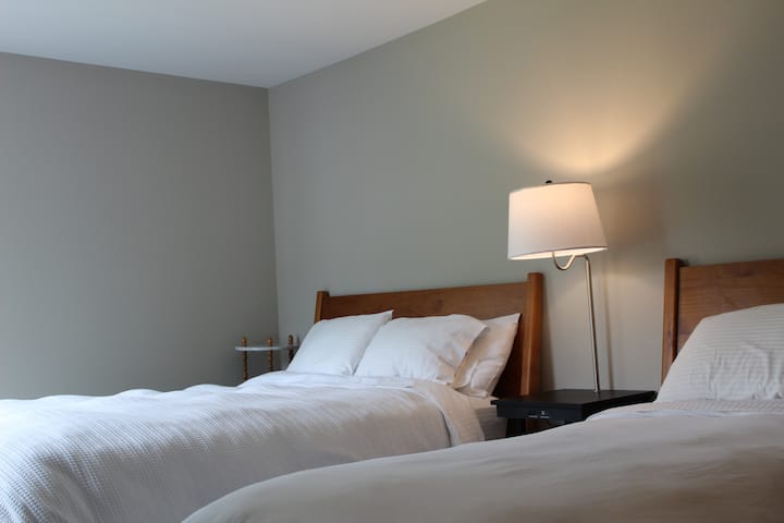 Room 6 - One Queen and One Twin bed with newly renovated en suite bathroom
