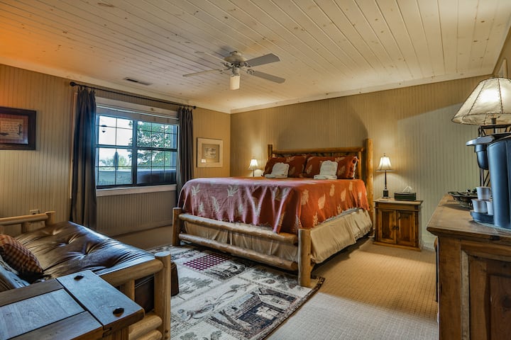 Comfortable king bedroom for restful sleep