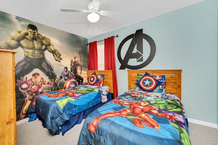 ห้องของอเวนเจอร์ 2 เตียงแฝด