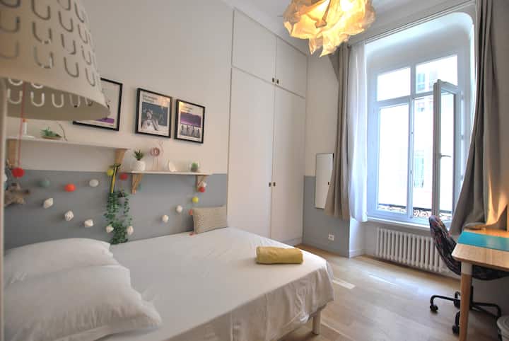 Спалня с легло 140 х 190 легла

10м2