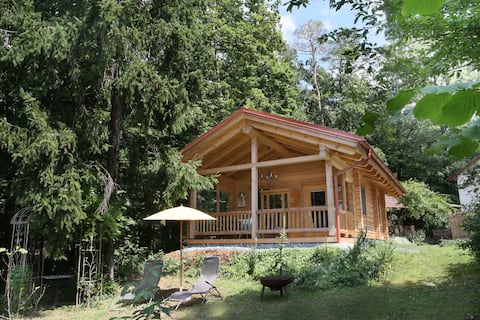 Cabaña de madera/chalet Cal + sauna de infrarrojos + piso para dormir