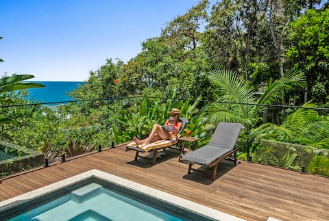 Popular Airbnb listing: Pet Friendly Beach House Heated Pool & Ocean views in Coolum Beach