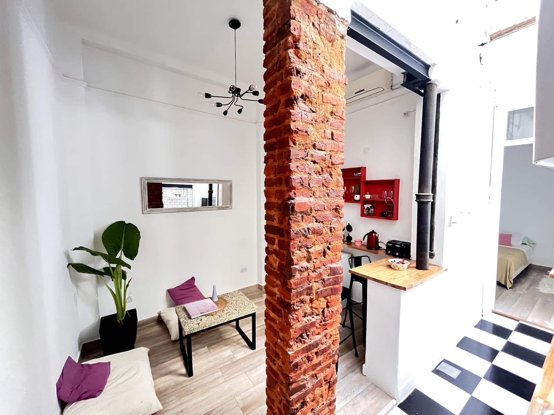 Apartamento de 1 quarto em Palermo
