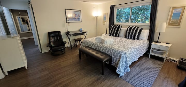 Master Bedroom with desk.