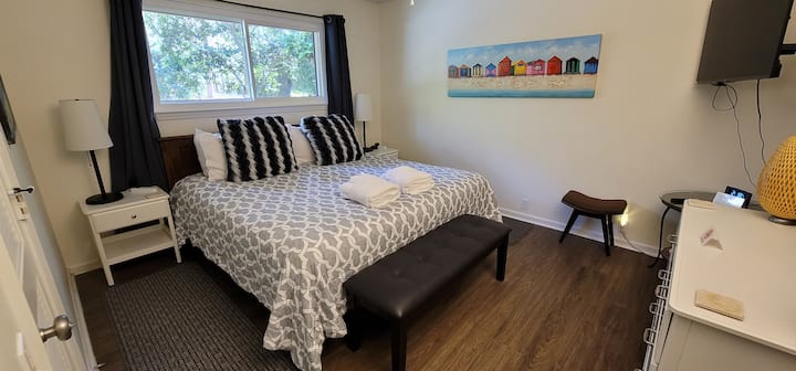 Guest room #1 - King bed.