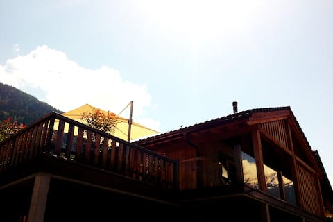 In the mountains, sunny terrace and BBQ
