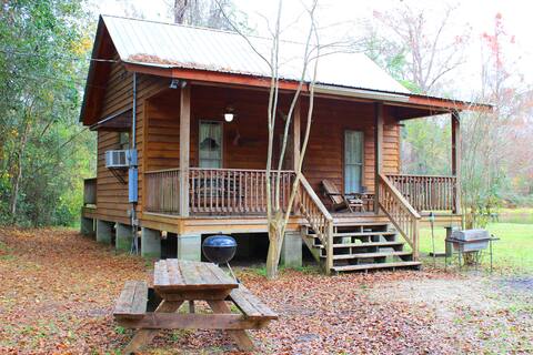 Shaded Creekside Cabin