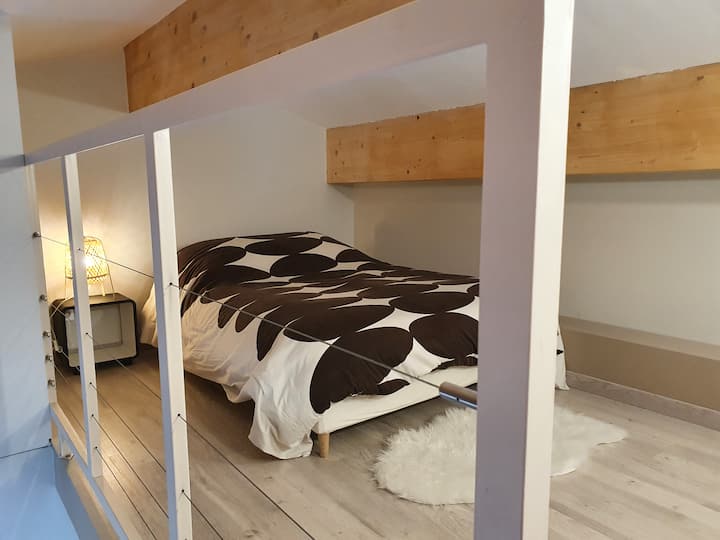 Dormitorio 1: mezzanine (cama de 160 cm).