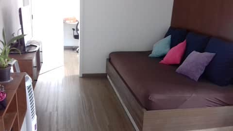 Top performing Airbnb: Apartment suite near Shopping Água Verde. in Curitiba