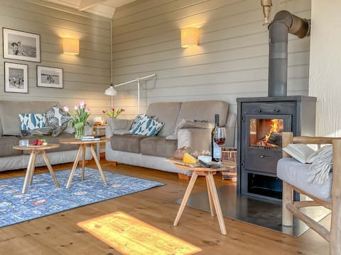 Lotsen Romantik private NordicSPA Kamin Boot