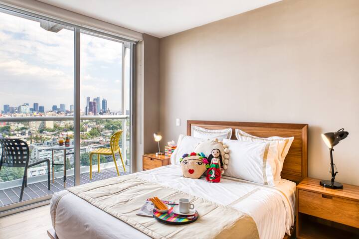 Stylish Mexicana Apt w/ Balc | Indoor Pool & Gym gallery image 4