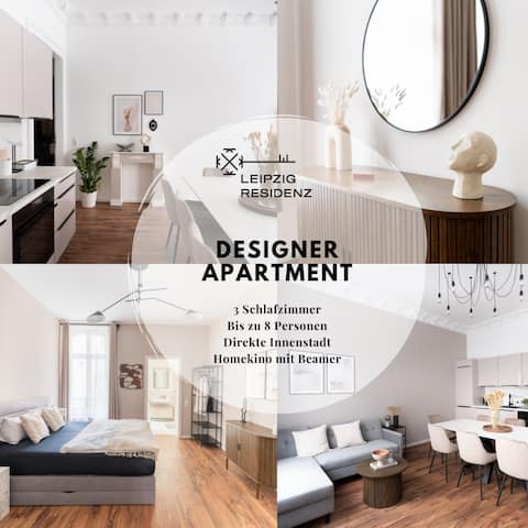 Leistungsstarkes Airbnb: ☆Leipzig Residenz☆Citycenter,8PAX,Netflix,Comfort in Zentrum