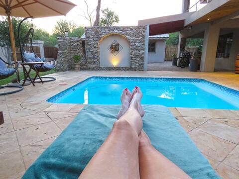 Wild Dog Lodge - Nyala Cottage - Solar Energy