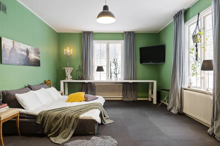 Bedrooms, playrooms,  with gym equipment